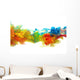 Colorful ink in water Wall Decal