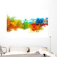 Colorful ink in water Wall Decal