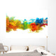 Colorful ink in water Wall Decal