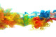 Colorful ink in water Wall Decal