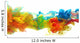 Colorful ink in water Wall Decal