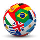 Football 3D International Flags Wall Decal