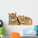 Lion Cub and Tiger Cub Wall Decal