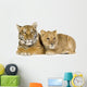 Lion Cub and Tiger Cub Wall Decal