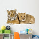 Lion Cub and Tiger Cub Wall Decal