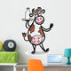Cartoon Funny Cow Wall Decal