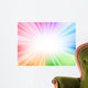 Rainbow Rays Burst Wall Mural