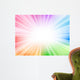 Rainbow Rays Burst Wall Mural