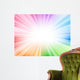 Rainbow Rays Burst Wall Mural
