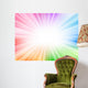Rainbow Rays Burst Wall Mural