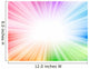 Rainbow Rays Burst Wall Mural