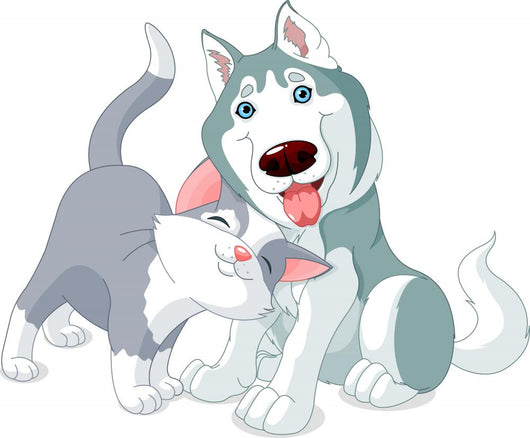Cute Pets Wall Decal