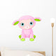 Cute lamb character Wall Decal