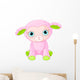 Cute lamb character Wall Decal