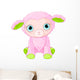 Cute lamb character Wall Decal