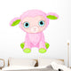Cute lamb character Wall Decal