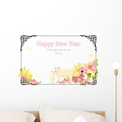 Wall Decal shown on a wall