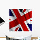 British Flag Closeup Wall Mural