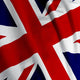 British Flag Closeup Wall Mural