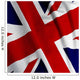British Flag Closeup Wall Mural