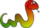 Multicolored Snake Wall Decal
