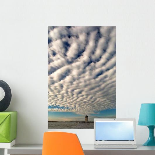 Banded Altocumulus Wall Decal