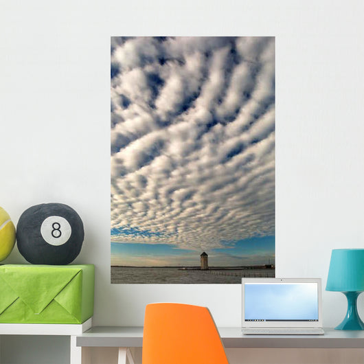 Banded Altocumulus Wall Decal