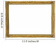 Vintage golden frame Wall Decal