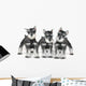 Cute Baby Miniature Schnauzer Puppy Dog on White Wall Decal