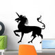 Black Heraldic Unicorn Wall Decal