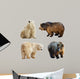 Big Bears Wall Decal Sticker Set