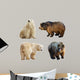 Big Bears Wall Decal Sticker Set