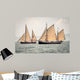 Two old ships sailing in the sea 