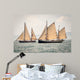 Two old ships sailing in the sea 