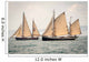 Two old ships sailing in the sea 