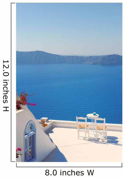 Rooftop Chairs on Santorini Greece 