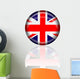 Great Britian Button Wall Decal