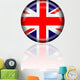 Great Britian Button Wall Decal