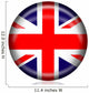 Great Britian Button Wall Decal