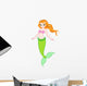 Little mermaid with red hair 