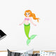 Little mermaid with red hair 