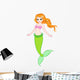 Little mermaid with red hair 