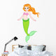 Little mermaid with red hair 