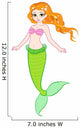 Little mermaid with red hair 