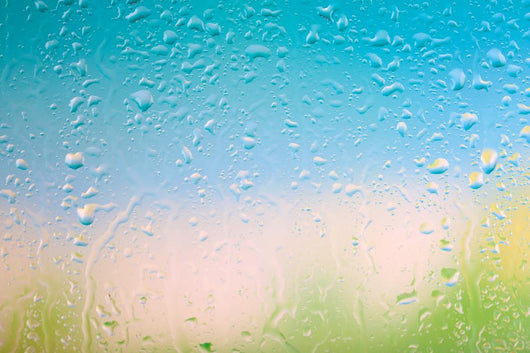 Glass With Natural Water Drops 