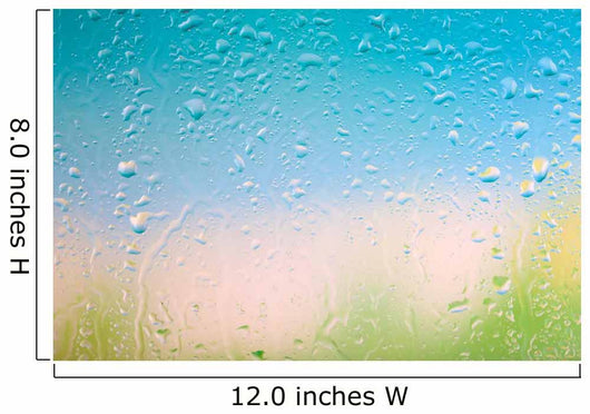 Glass With Natural Water Drops 