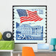 White House and flag (USA 1992) Wall Mural