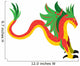 Winged Snake Dragon Wall Decal