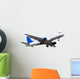 Passanger airplane isolated over white background Wall Decal