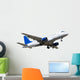Passanger airplane isolated over white background Wall Decal